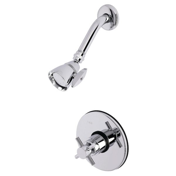 Shower Faucet, 2, Wall Mount, Polished Chrome